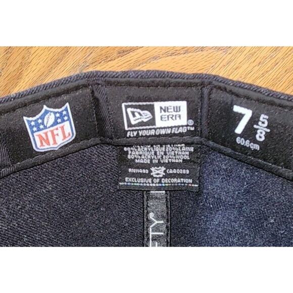New Era 59Fifty NFL Team Hat New England Patriots Navy Fitted Men Cap 7 5/8 NWT - Picture 10 of 11